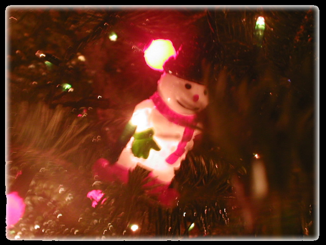 snowman on the tree
